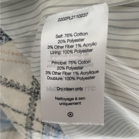 VERONICA BEARD Nikolai Plaid Bell-Sleeve Jacket – Size 2, Cream & Blue, EUC - Picture 7 of 12